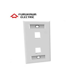 Faceplate Furukawa 2 Puertos Blanco