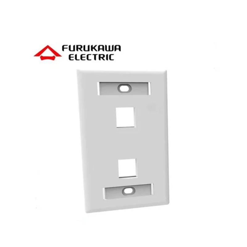 Faceplate Furukawa 2 Puertos Blanco