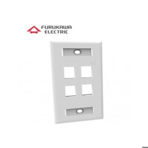 Faceplate Furukawa 4 Puertos Blanco