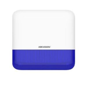 Sirena Exterior Hikvision con Flash Inalambrica Color de Strobo Azul