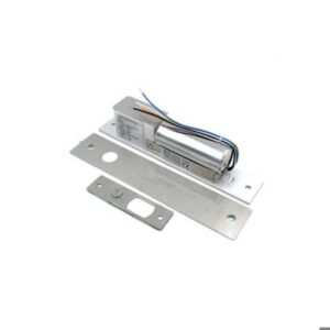 Cerradura con perno 400kg con sensor de puerta NC/NA. Fail Safe. REX. Autocierre por inactividad. Demora:0/3/6 seg. Dimensiones: 200(L)x34(A)x42(P.)