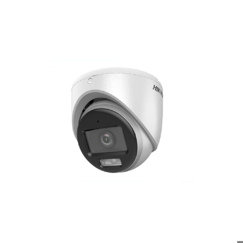 Cámara Hikvisio Hibrida, Domo Full HD, 2MP Lente 2.8MM. IR De Hasta 20M, Luz Blanca 20M, IP67.