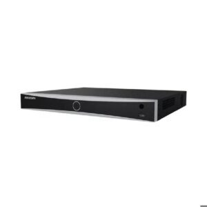 NVR HIKVISION 16 canales PoE 1U Serie K AcuSense 4K
Hasta 16 entradas de cámara IP, plug & play con 16 interfaces Power-over-Ethernet (PoE)
Formatos de vídeo H.265+/H.265/H.264+/H.264
Capacidad de decodificación de hasta 2 canales 12 MP o 3 canales 8 MP o 6 canales 4 MP o 12 canales 1080p