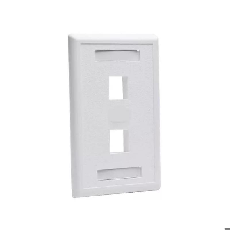 Face Plate Commscope 2 Puertos Beige