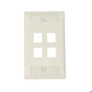 Face Plate Commscope 4 Puertos Blanco
