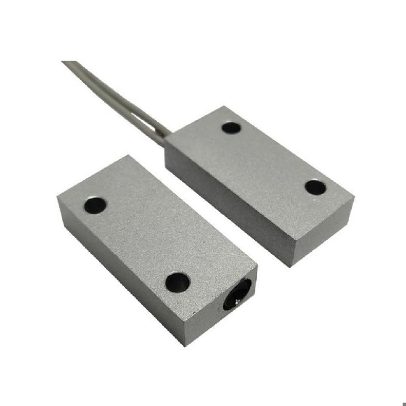 Sensor Magnetico Dialsec Mini Blindado Carcasa de Aluminio y Cable