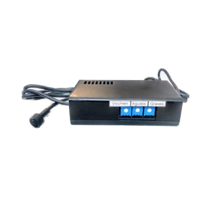 Microfono ambiental con cápsula Electret de alta ganancia con ALC
tipo: Omnidireccional
Rango de cobertura aprox. 40 Mts. cuadrados.
ALC control automatico de nivel, controles de volumen