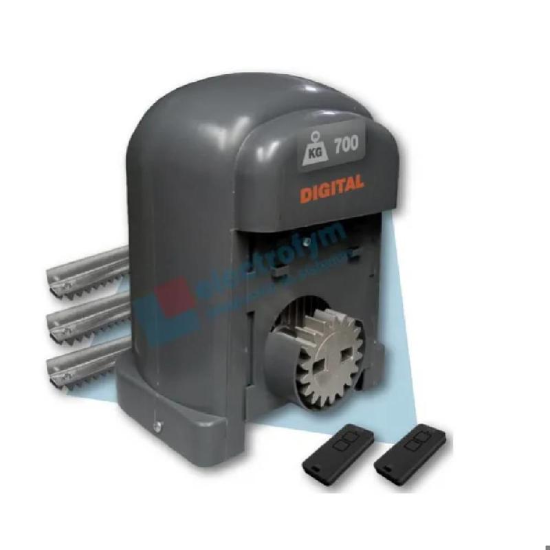 INVERTER - 4,5 seg - 1/2 HP - Fuerza 800 Kg - Central Triflex - Cremallera FacilityGOLD - Uso Condominio hasta 6 mts - Incluye 2 controles / 3 mts cremallera / Kit de fijación