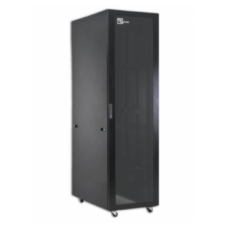RACK 32U/800MM / juego de ruedas, puerta trasera ciega incluidos (DESARMADO)