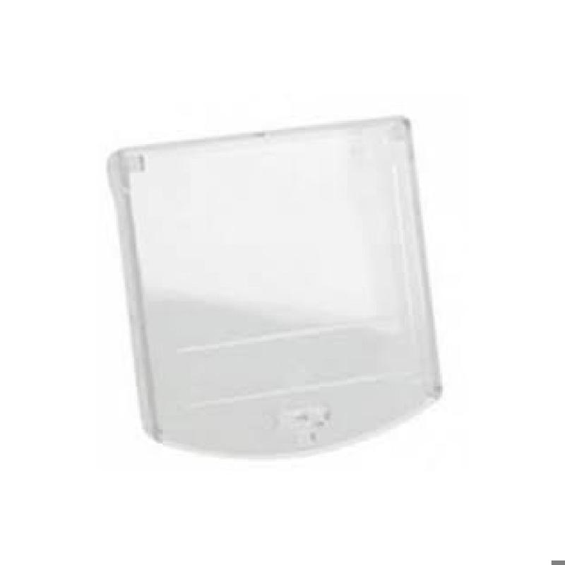 Tapa basculante de protección para los pulsadores: PCD-100WP, RP-GS2-02, MAD-451-I y MAD-450-IW.