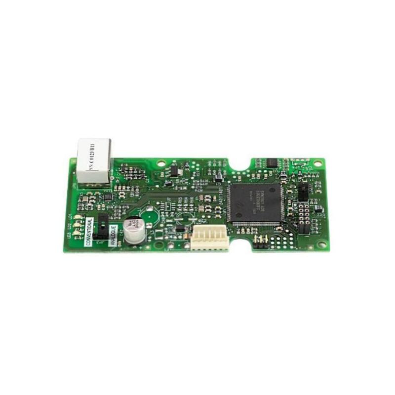 Tarjeta de comunicación TCP/IP para centrales convencionales serie CCD-100 o centrales analógicas serie CAD-150. Permite tele mantenimiento y control remoto de las centrales de detección de incendios a través de la aplicación Detnov Cloud.