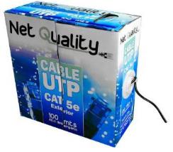 Cable UTP Net Quality Cat5e 305mts 4 Pares Exterior