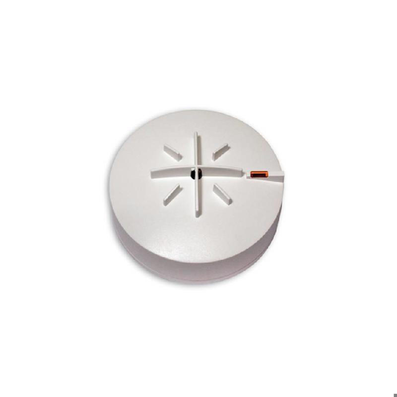 Detector de alta temperatura (78ºC, clase C) para sistema analógico, incorpora algoritmos de verificación. Led indicador de estado y salida para piloto remoto o zumbador, sistema antihurto (solo con Z-200). Color blanco. Permite realizar la instalación sin polaridad. Precisa zócalo de conexión Z-200 o Z-200-H. Certificado CPR EN 54-5. Dimensiones: 100 x 40 mm. con aislador