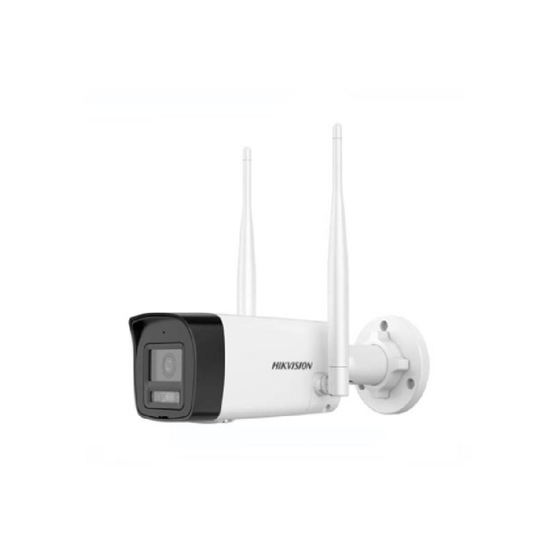 Cámara Hikvision IP WIFI 2MPX Bullet, Lente 2.8MM, IR Hasta 30M, Luz Blanca 30M, SD hasta 512.