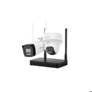 KIT NVS de 2 MP Soporta SD Hasta 512, Incluye 1 Camara Bullet de 2MP, 1 Camara PT Interior de 2MP.