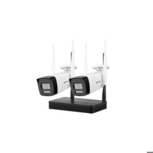 KIT NVS de 4 MP Soporta SD Hasta 512, Incluye 2 Camaras Bullet de 4MP Lente de 2,8, IP66.