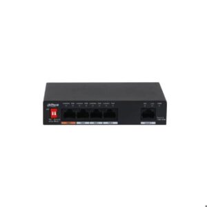 Switch Dahua PoE de 4 puertos.