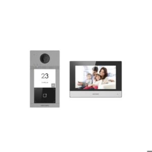 Video Portero y Pantalla Hikvision IP CƔmara FULL HD de 2 MP Pantalla Tactil 7" Admite Red Inalambrica 4 Entradas de Alarma