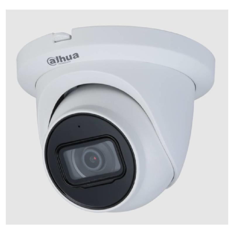 Camara Domo Dahua Eyeball de 5mp HDCVI con IR de 60m Lente 2,8mm IP67 Micrófono Carcasa de Aluminio y Plástico