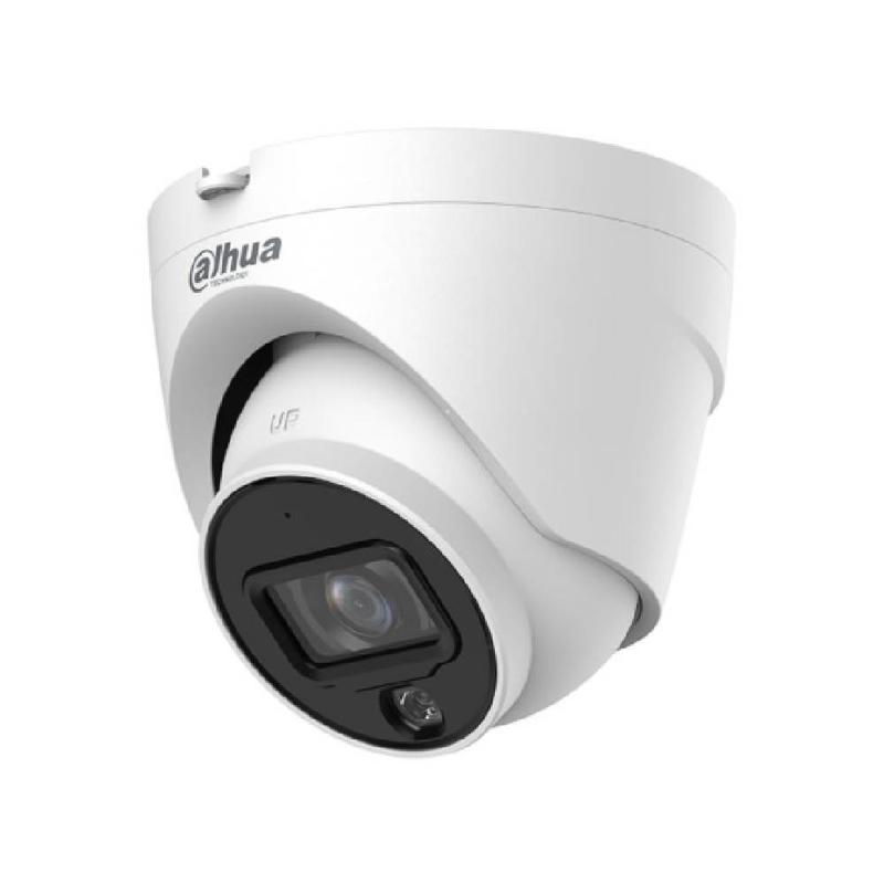 Domo Dahua 4MP con IR 30M. CMOS 1/2.9", lente fijo de 2.8MM, IP&/,WDR, Poe y Microfono