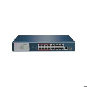 Switch POE Fast Ethernet no administrado de 16 puertos
Gestión inteligente de PoE