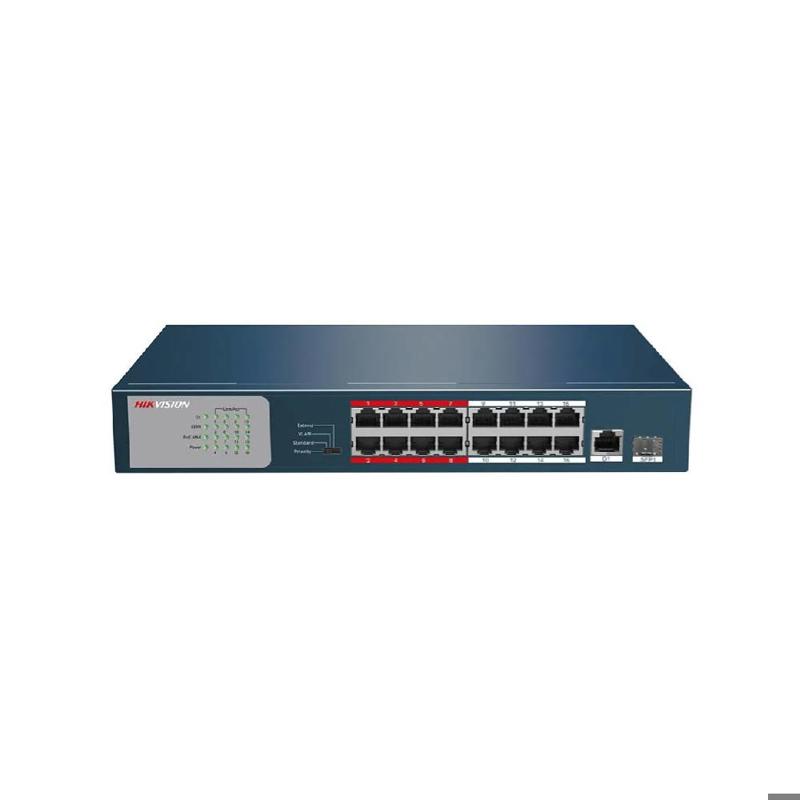 Switch POE Fast Ethernet no administrado de 16 puertos
Gestión inteligente de PoE