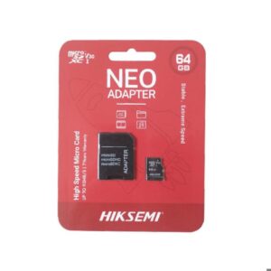 Tarjeta Micro DS Hikvision 64GB Clase 10 C1 con Adaptador SD