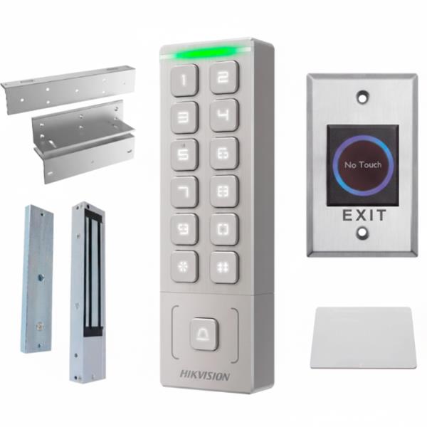 Kit Lectora de Tarjetas con Teclado Incluye DS-K4H255S, DS-K4H255-LS, DS-K7P07.