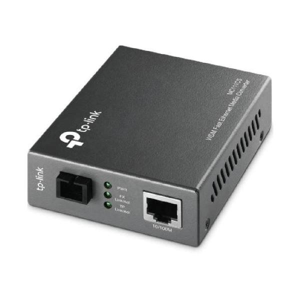 El MC111CS es un convertidor de medios diseƱado para convertir fibra 100BASE-FX en medios de cobre 10/100Base-TX o viceversa.
