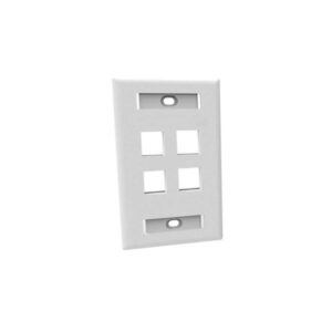 Faceplate Reguvolt 4 Puerto, tamaño 70 x 115 mm