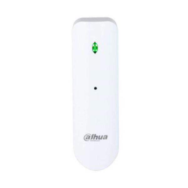 Detector de humo inalámbrico para interiores, diseñado para alertar tempranamente sobre la presencia de fuego o humo denso mediante una alarma sonora integrada y notificaciones al sistema de seguridad.